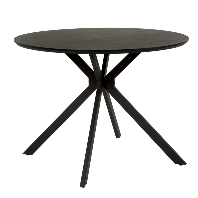 Lamont Spisebord Svart, svarte ben D110x76 Mdf, papir Lamont Spisebord Svart, svarte ben D110x76 Mdf, papir